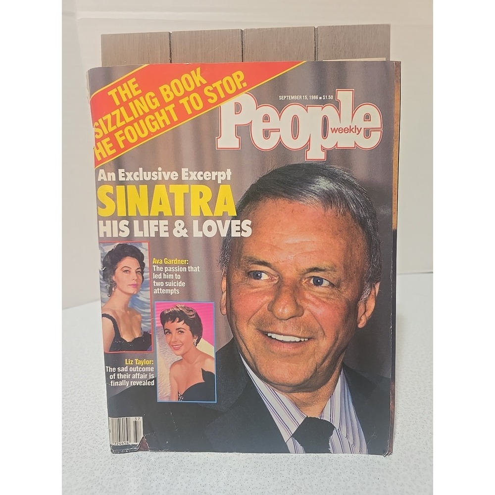 People Magazine Sept 15 1986 SINATRA His Life and‎ Loves Ava Gardner Liz Taylor